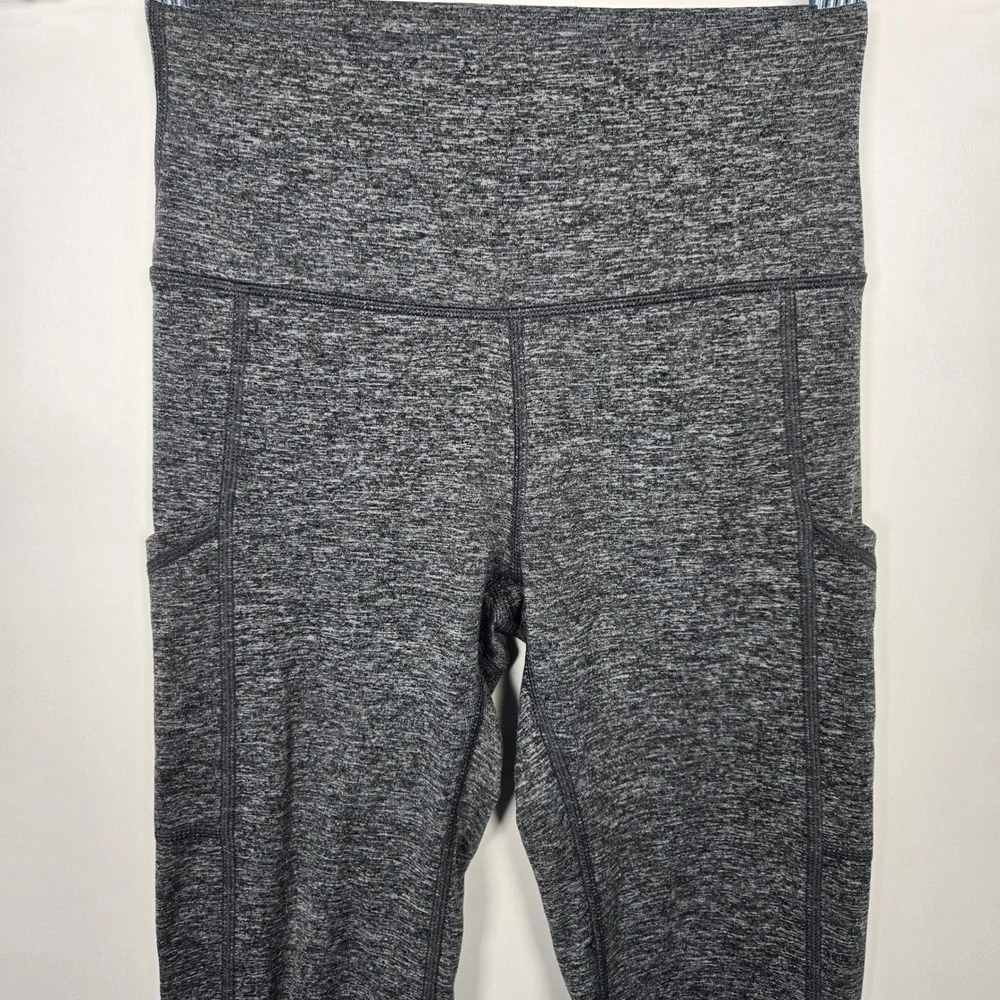 Aerie Chill Play Move Grey Space Dye High Waisted Leggings‎ Pockets Size Small S